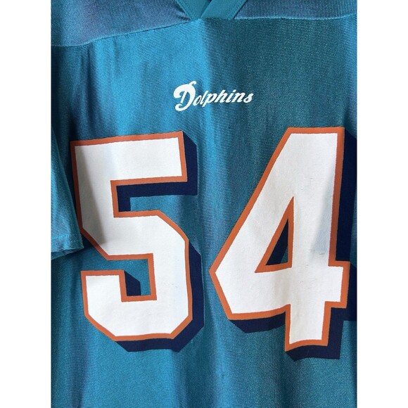 Vintage Y2K Zach Thomas #54 Miami Dolphins NFL Football Jersey Size L VTG - Picture 2 of 13
